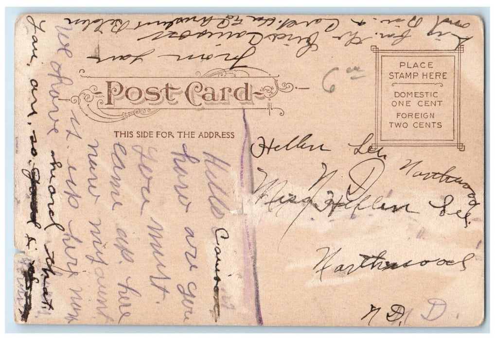 c1905 Aerial View Railroad Station NY NH HR R CO Brockton Massachusetts Postcard