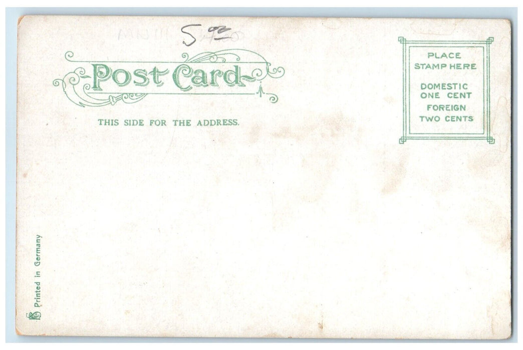 c1905 Aerial View B & MRR Station Horse Carriage Lynn Massachusetts MA Postcard