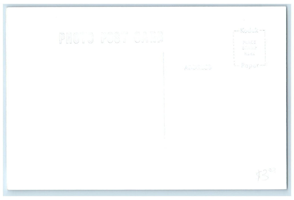 c1960's CB&P Libertyville Iowa Vintage Train Depot Station RPPC Photo Postcard