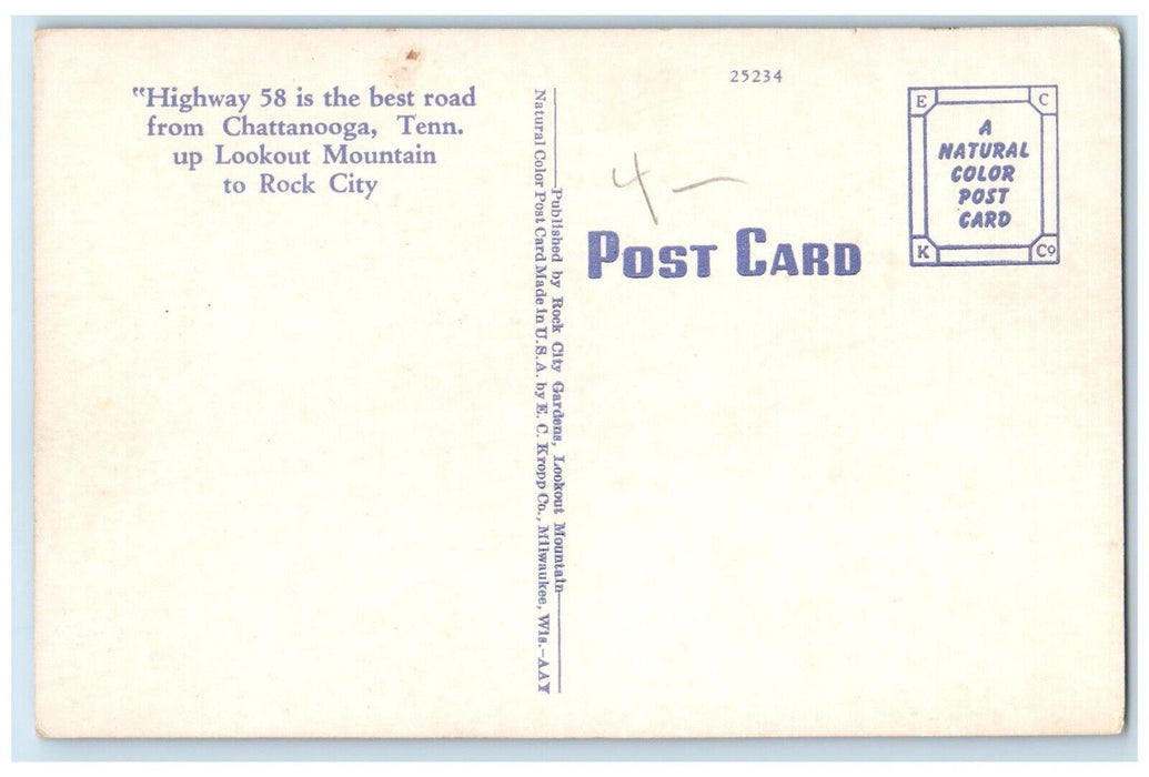 c1960 Cinderella Fairyland Caverns Lookout Mountain Rock City Tennessee Postcard