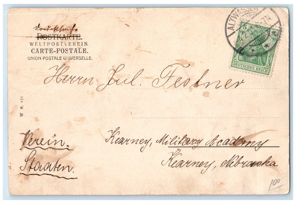 c1905 Sudpark-Restaurant(Sudwest-Seite) Breslau Wrocław Poland Postcard