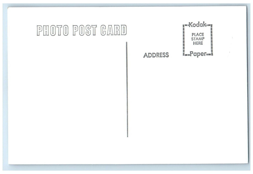 c1960's MILW Postville Iowa IA Railroad Train Depot Station RPPC Photo Postcard