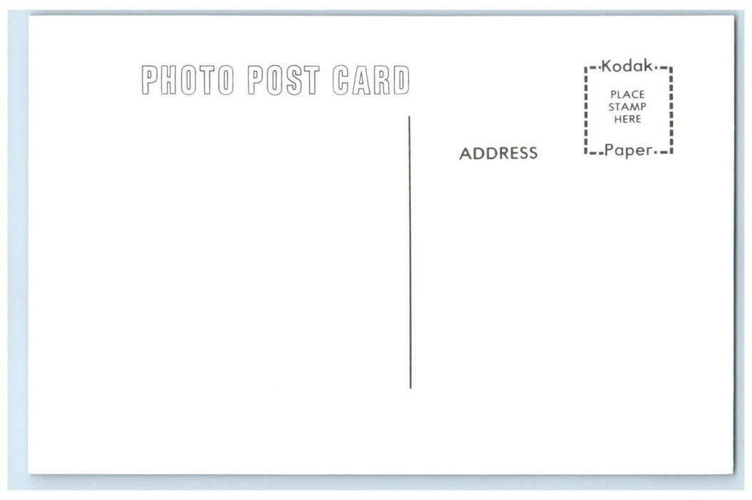 c1960's MILW Depot Bassett Iowa Railroad Train Depot Station RPPC Photo Postcard