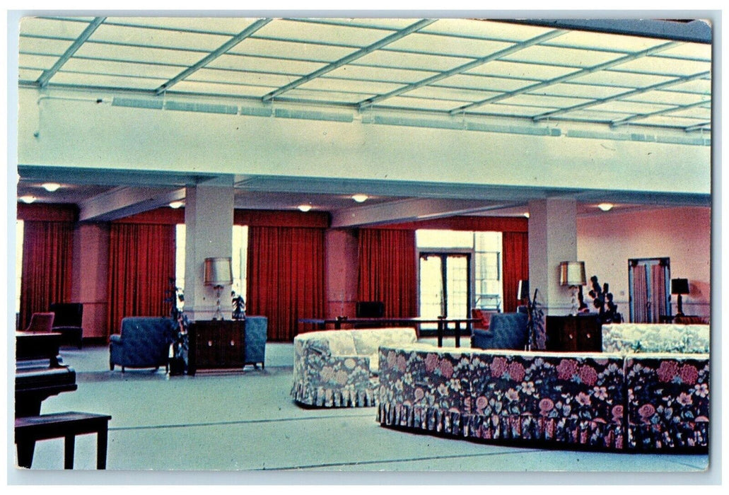 1960 Student Social Room St Mary Academy Bayview Riverside Rhode Island Postcard