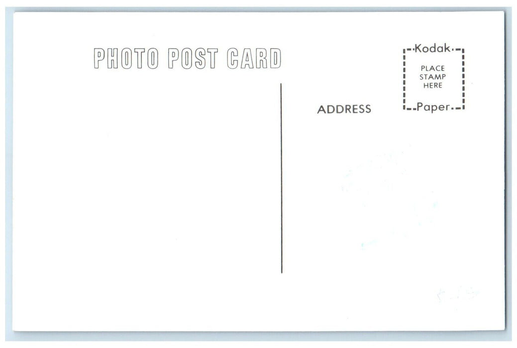 c1960's Nemaha Iowa IA Railroad Vintage Train Depot Station RPPC Photo Postcard