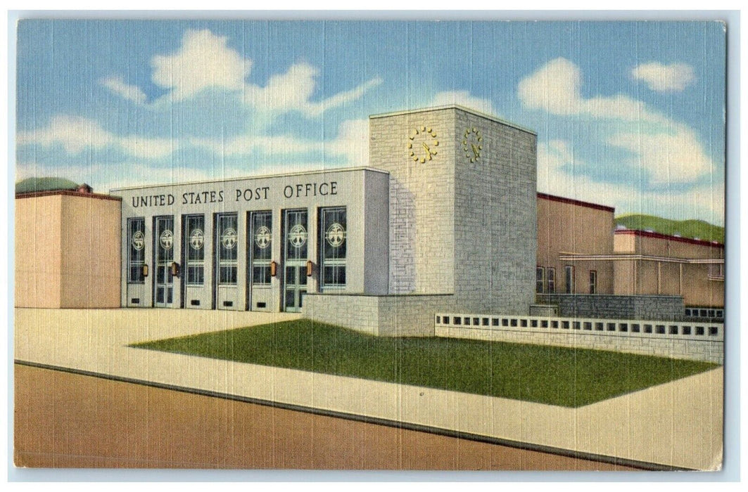 c1940 Exterior US Post Office Building Los Alamos New Mexico NM Vintage Postcard