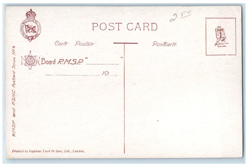 c1910 Paseo De Julio Buenos Aires Argentina RMSP Oilette Tuck Art Postcard