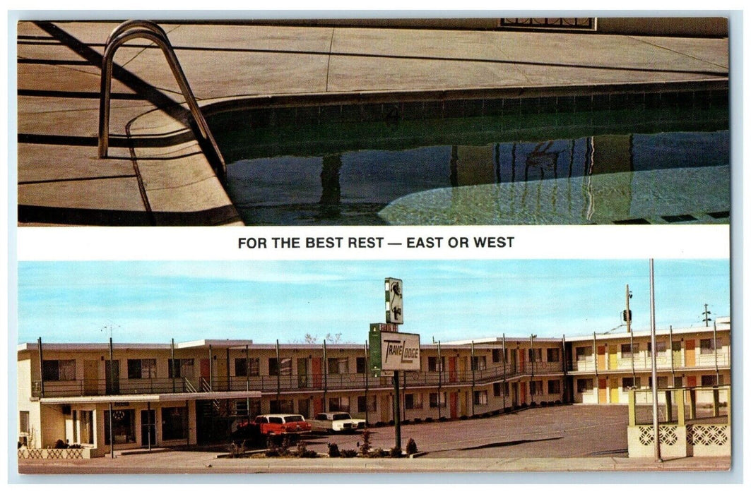 1960 Multi-View Exterior Travelodge Santa Fe New Mexico Vintage Antique Postcard