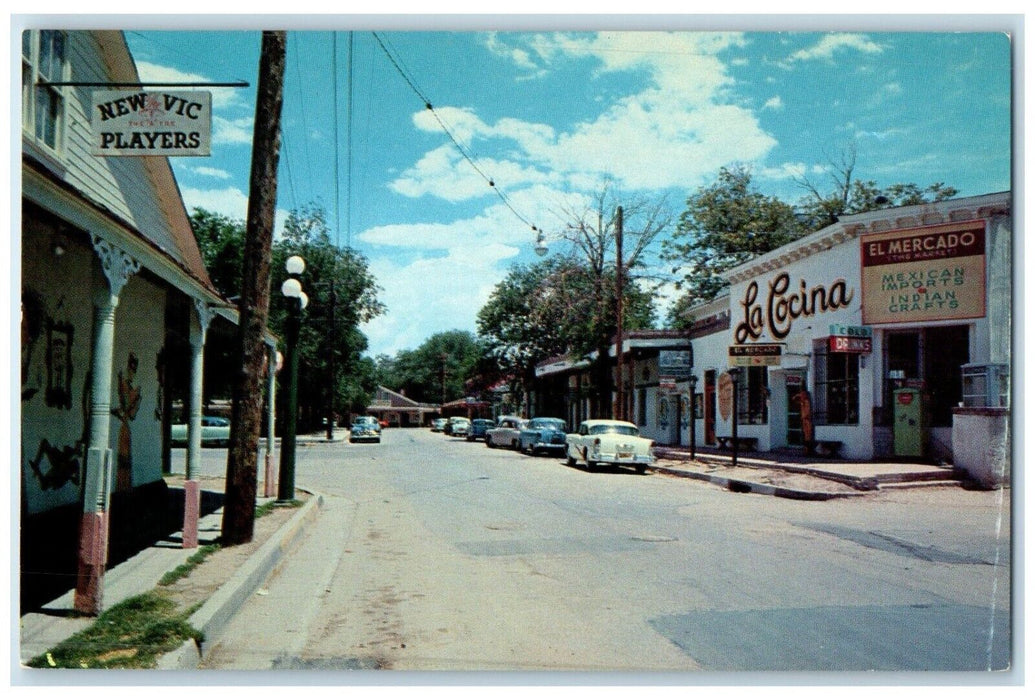 c1960 Old Town Plaza Buildings Old Albuquerque New Mexico NM Unposted Postcard