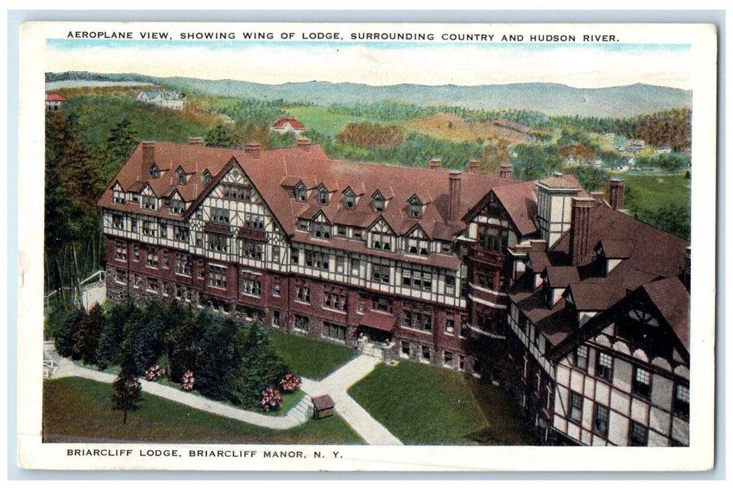 1925 Wing Lodge Country Hudson River Lodge Braricliff Manor New York NY Postcard