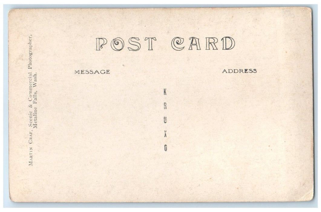 c1910's The Great Z Canyon On The Pend Oreille River Canada RPPC Photo Postcard