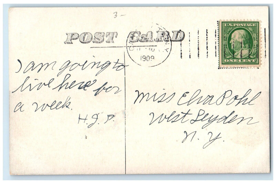 1909 Hoist Bridge Peterboro Exterior Building St. Canastota New York NY Postcard