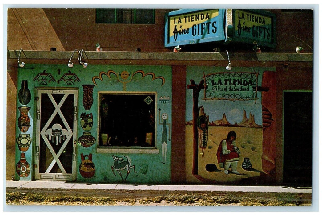 1960 Front View La Tienda Fine Gifts Mesilla New Mexico Antique Vintage Postcard