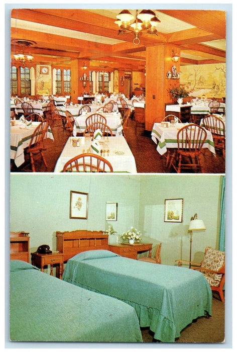 c1960 Mark Twain Hotel Mark Park Gateway Finger Lakes Elmira New York Postcard