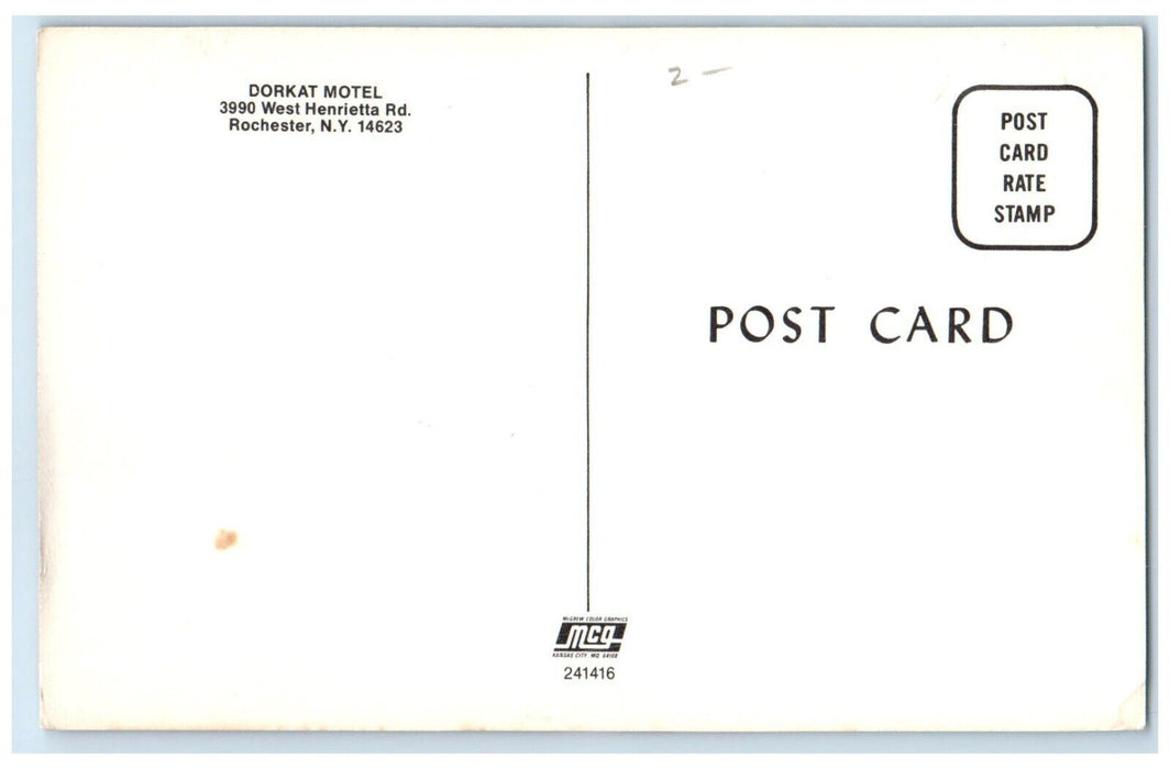 c1960 Multi-View Dorkat Motel Building Rochester New York NY Unposted Postcard