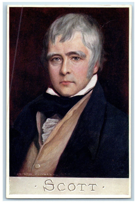 c1910 Sir Walter Scott Born in College Wynd Edinburgh Oilette Tuck Art Postcard