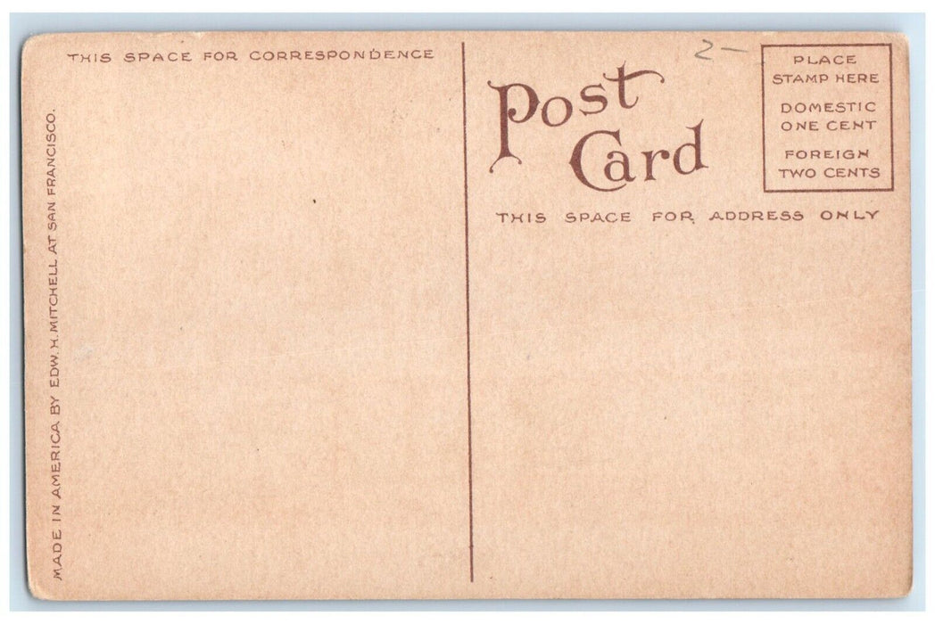c1910's El Campanile Mills College Building Clock Tower California CA Postcard