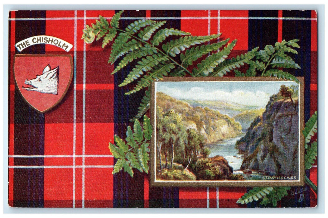 c1910 Strathglass The Chisholm Scotland Antique Oilette Tuck Art Postcard