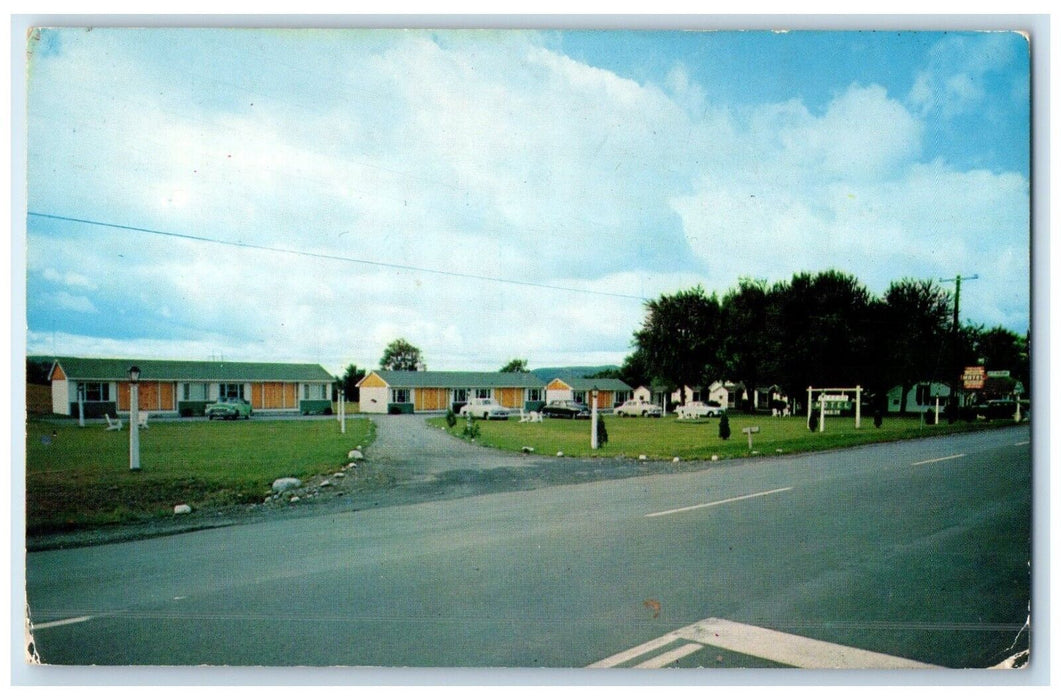 c1940 Roadside View Otsego Motel Building Road Albany New York Unposted Postcard