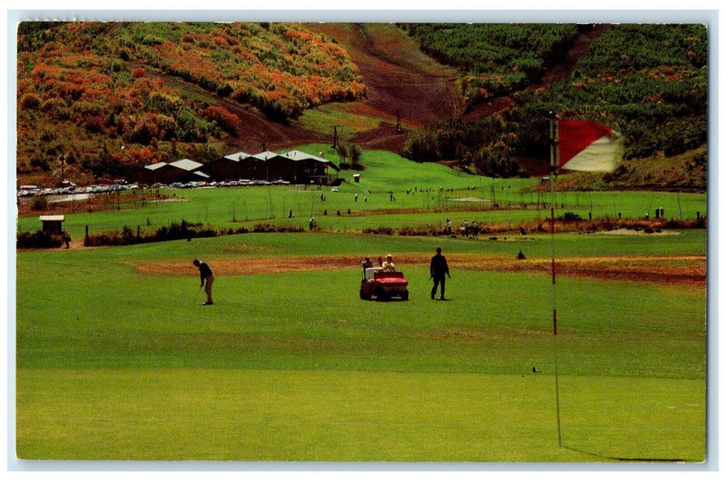 1966 Treasure Mountains Golf Course Activities Center Park City Utah UT Postcard