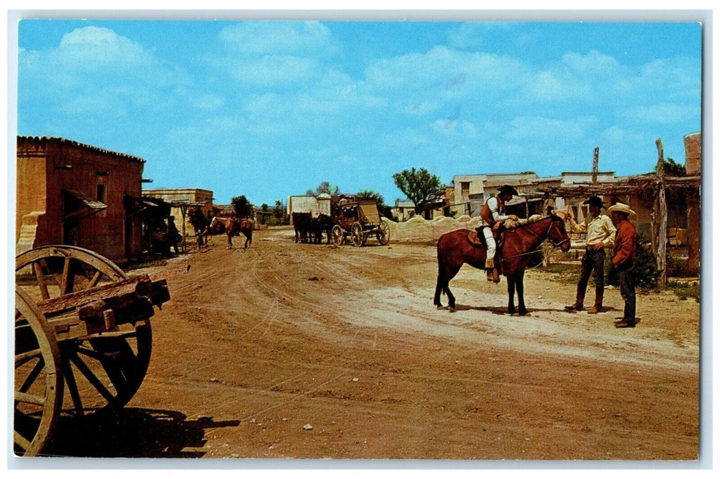 c1960 Alamo Village Shahan Angus Ranch Cowboys Brackettville Texas TX Postcard