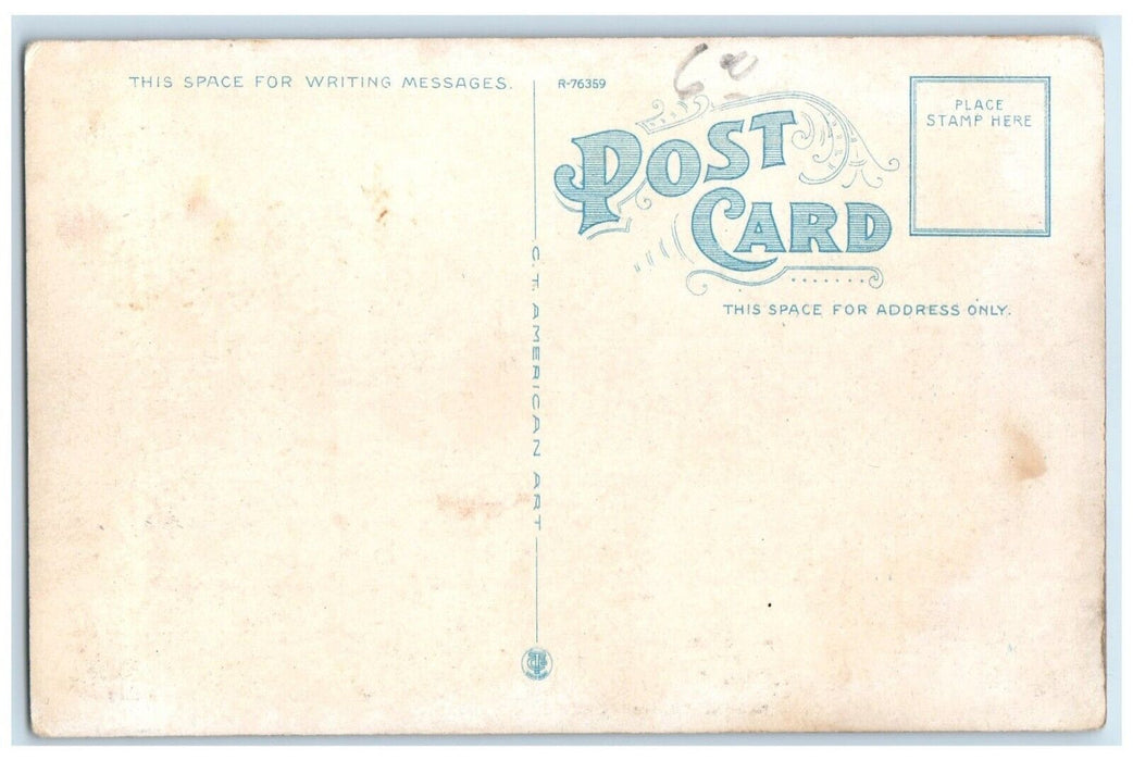 c1920 Suspension Bridge Across Brazos Classic Cars River Waco Texas TX Postcard