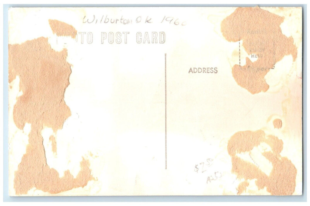 1960 Tornado Storm Damage Disaster Wilburton Oklahoma OK RPPC Photo Postcard