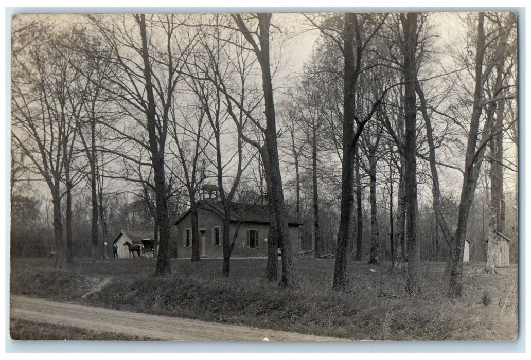 1910 Horse Residence View Orgonia Ohio OH RPPC Photo Posted Antique Postcard