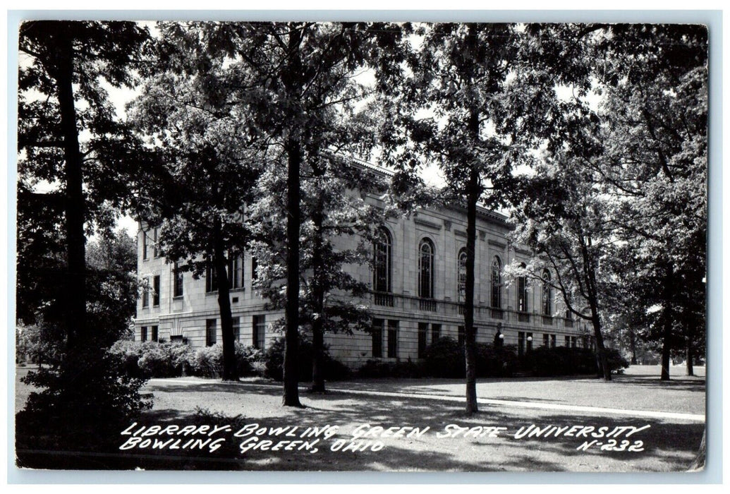 1951 Library Bowling Green State University Bowling Green OH RPPC Photo Postcard