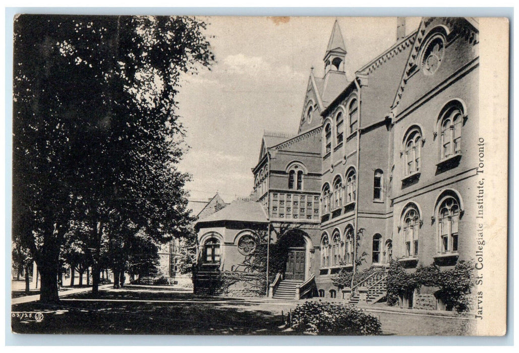 c1905 Jarvis St. Collegiate Institute Toronto Ontario Canada Postcard