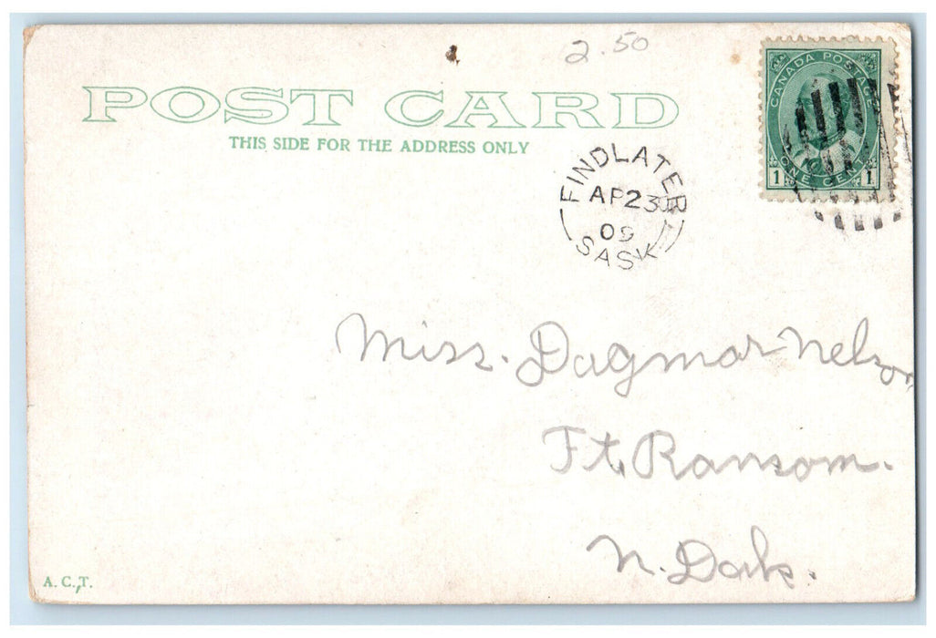 1909 Ottawa & New York Bridge Cornwall Ontario Canada Antique Postcard