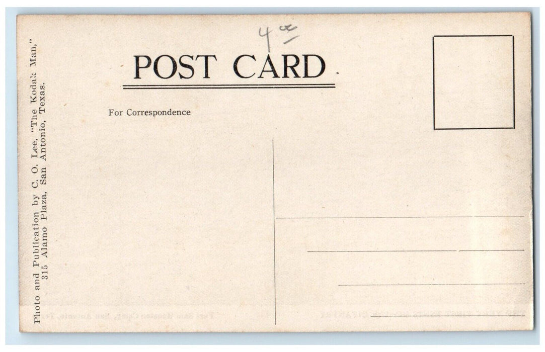 c1910 First Tents Up Infantry Fort Sam Houston Camp San Antonio Texas Postcard
