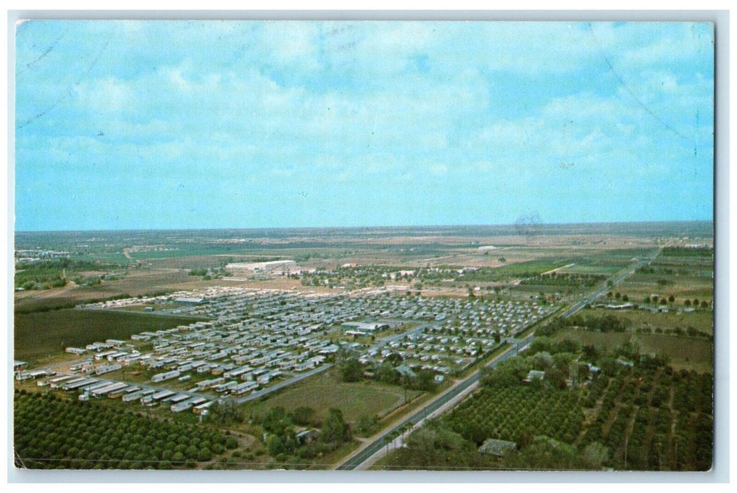 1979 Pine Palm Mobile Home Trailer Park Mercedes Weslaco Texas Vintage Postcard