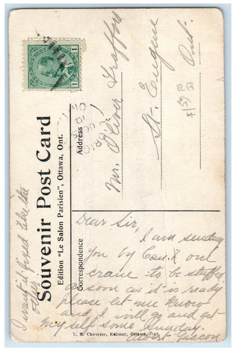 1910 House of Refuge L'Orignal Ontario Canada Posted Antique Postcard