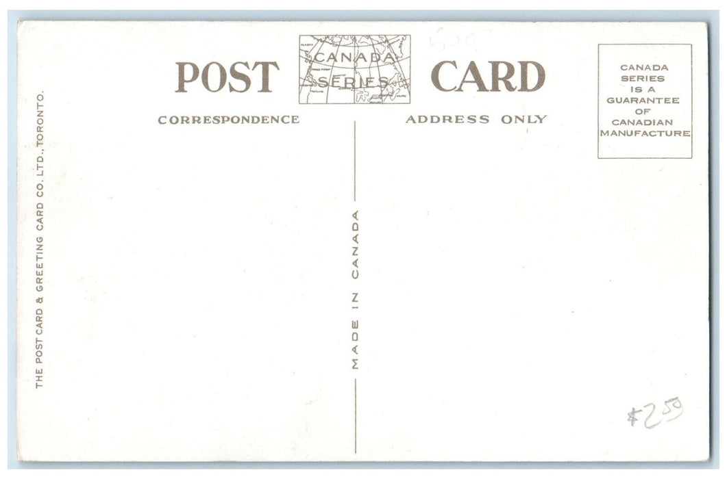 c1910 Collegiate Institute & Vocational School St. Catharines Canada Postcard