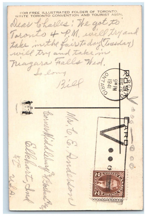 1941 Hart House University of Toronto Toronto Ontario Canada Postcard