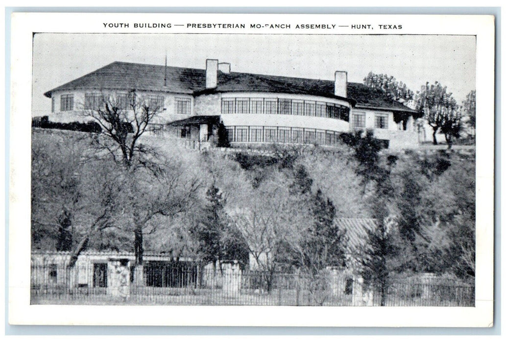 c1940 Youth Building Presbyterian Mo-Ranch Assembly Exterior Hunt Texas Postcard
