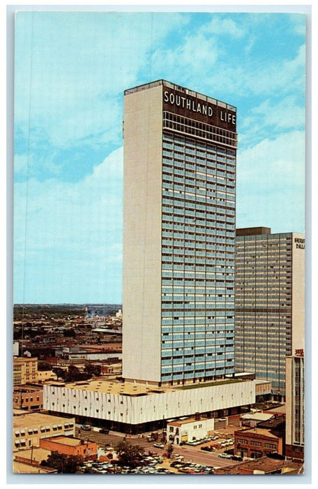 c1960 Southland Center Towers Sheraton Hotel Exterior Dallas Texas TX Postcard