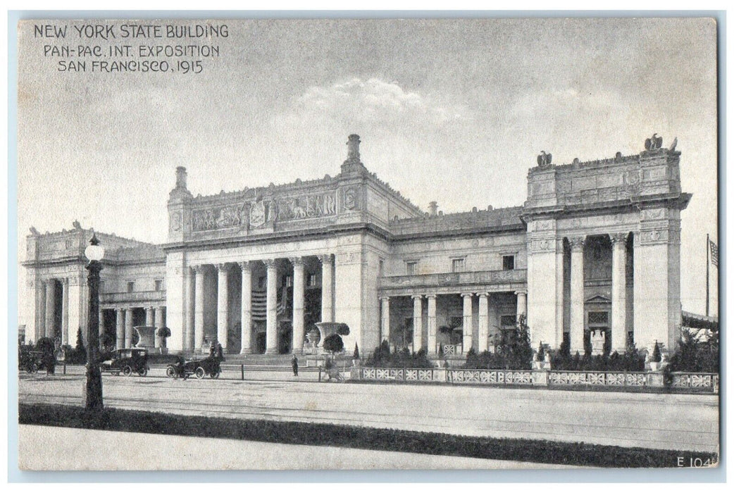 1915 New York State Building PanPac Exposition San Francisco California Postcard