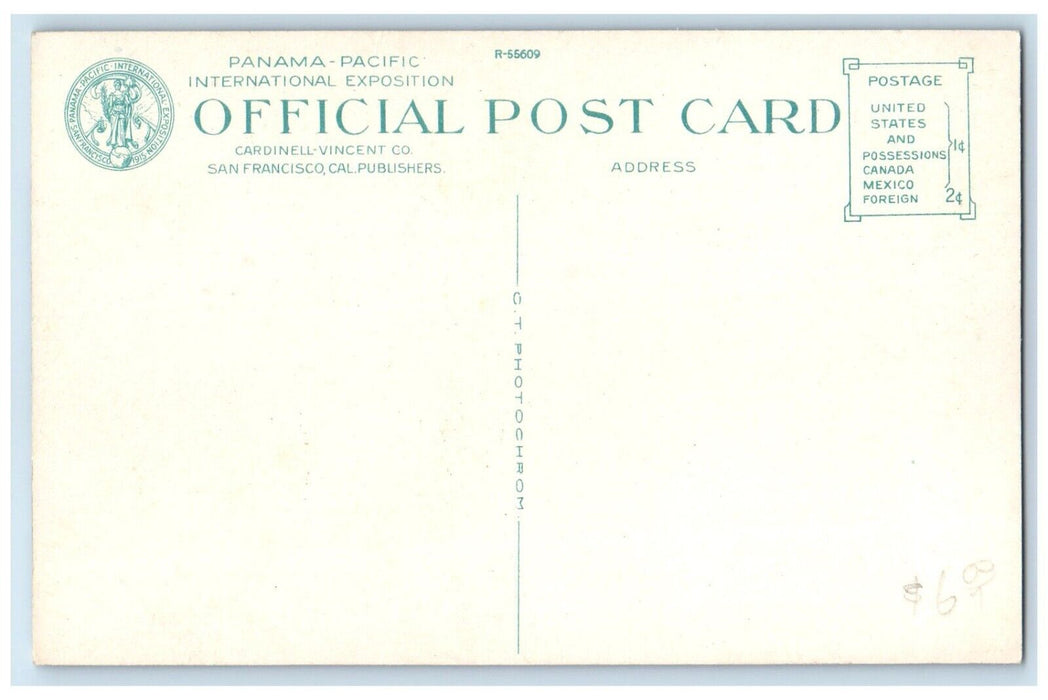 1915 Court Tehuantepec Village Pan-Pac Expo San Francisco California CA Postcard