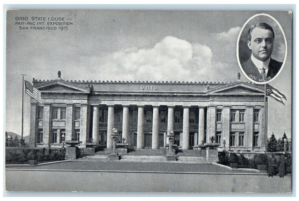 1915 Ohio State House Pan-Pac Int Exposition San Francisco California Postcard