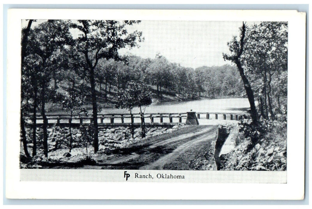 c1950's Road River Frank Philips Ranch Woolaroc Oklahoma OK Vintage Postcard