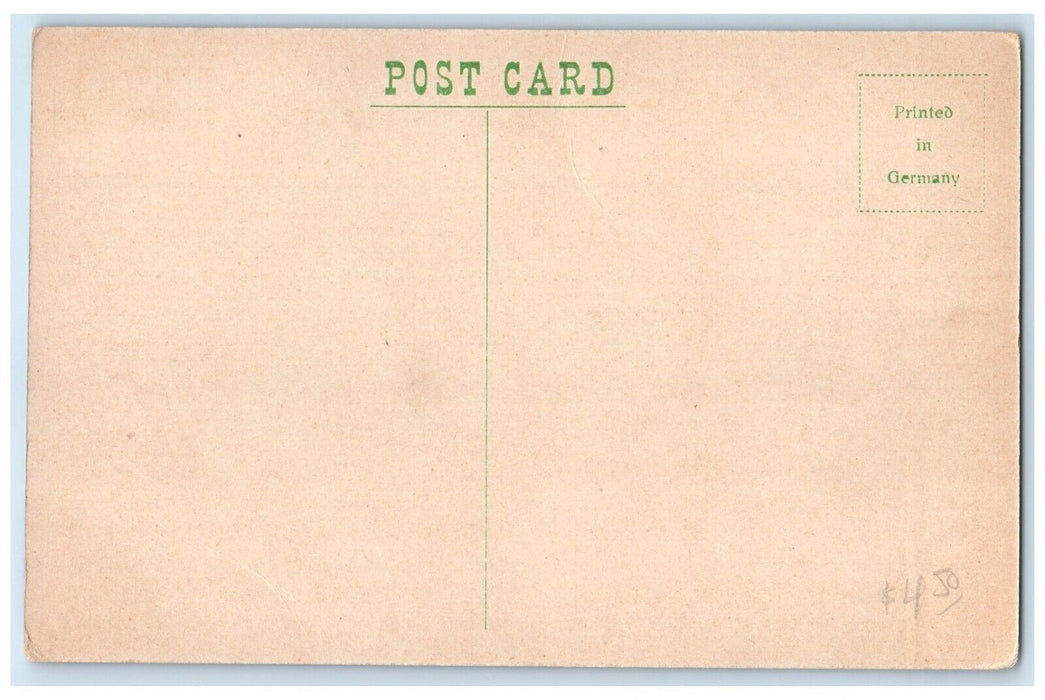 c1910's Christmas Tree Decorated Cute Little Girl Unposted Antique Postcard