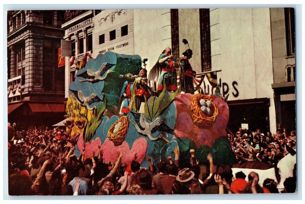 c1960 Mardi Gras Spectacle Glittering Parade New Orleans Louisiana LA Postcard