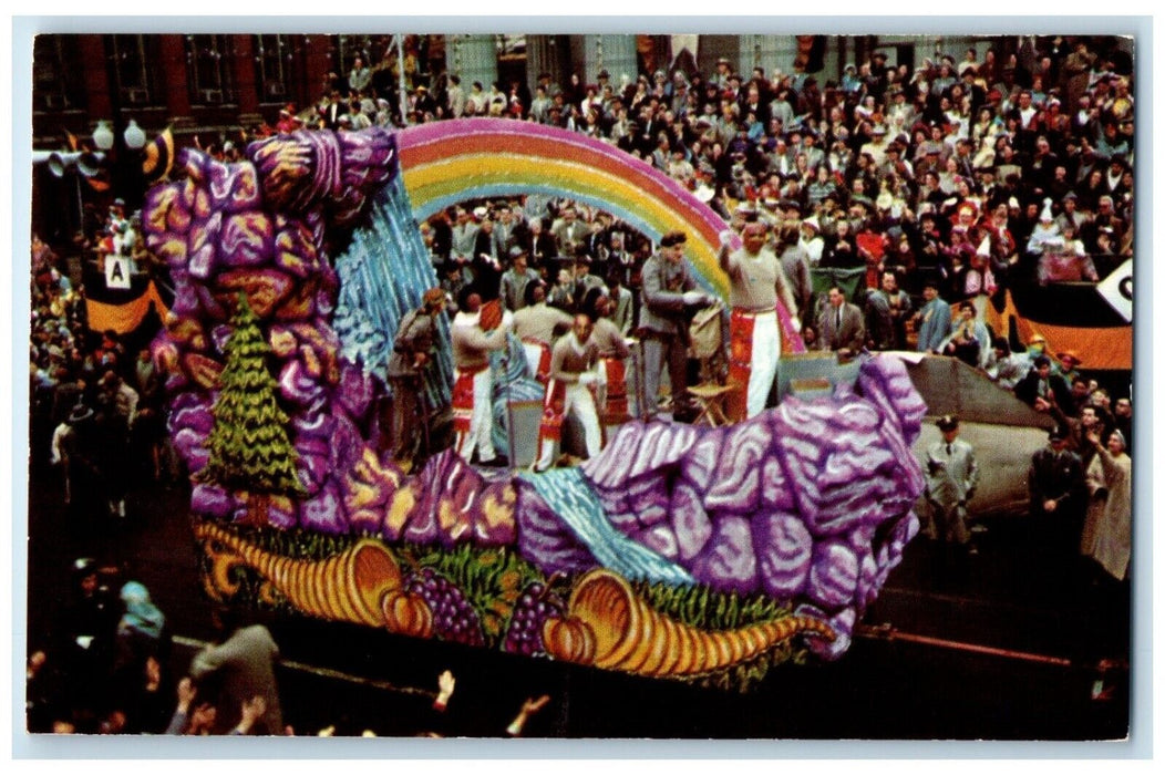 c1960 Mardi Gras Float Pageant Parade New Orleans Louisiana LA Vintage Postcard
