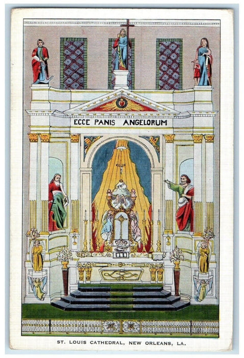 c1940 St. Louis Cathedral Exterior Main Altar New Orleans Louisiana LA Postcard