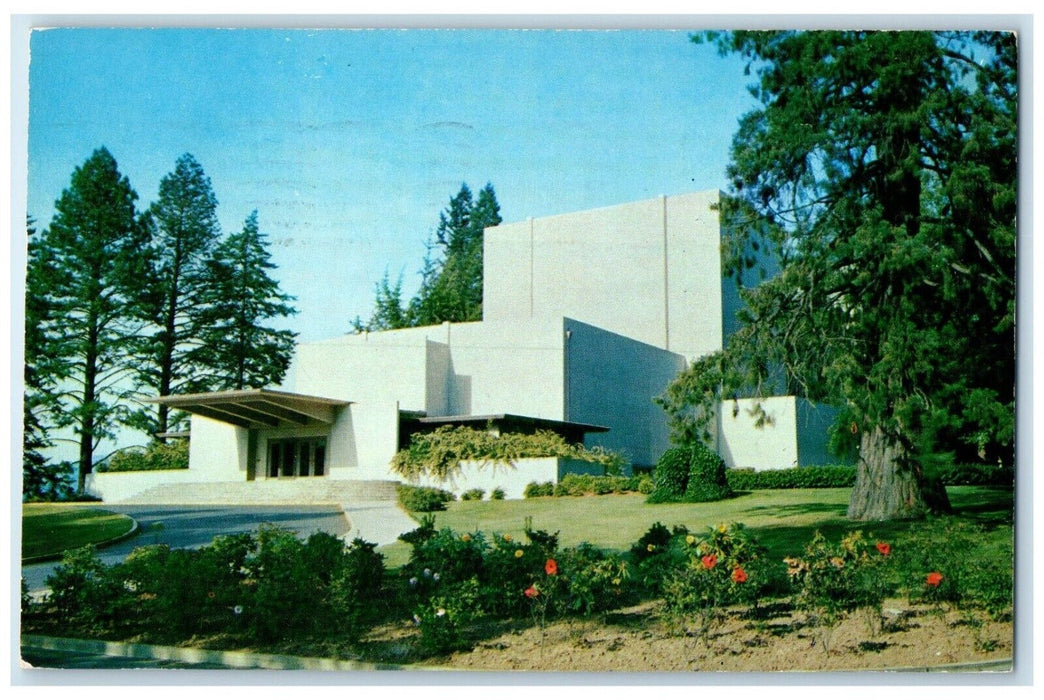 1957 University Theater Oregon Campus Exterior Building Eugene Oregon Postcard