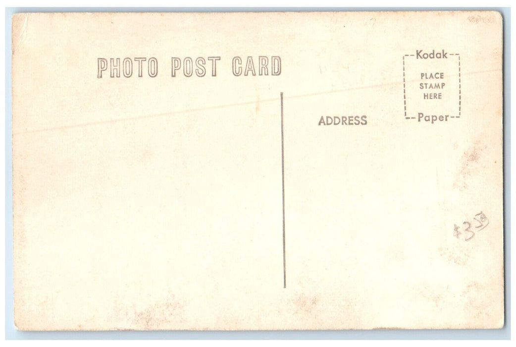 c1950's Civic Center Scene Street Miami Oklahoma OK RPPC Photo Vintage Postcard