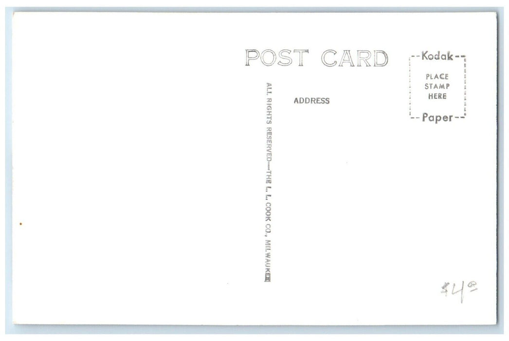 c1950s St. Paul's Evangelical Lutheran Church Garner Iowa IA RPPC Photo Postcard