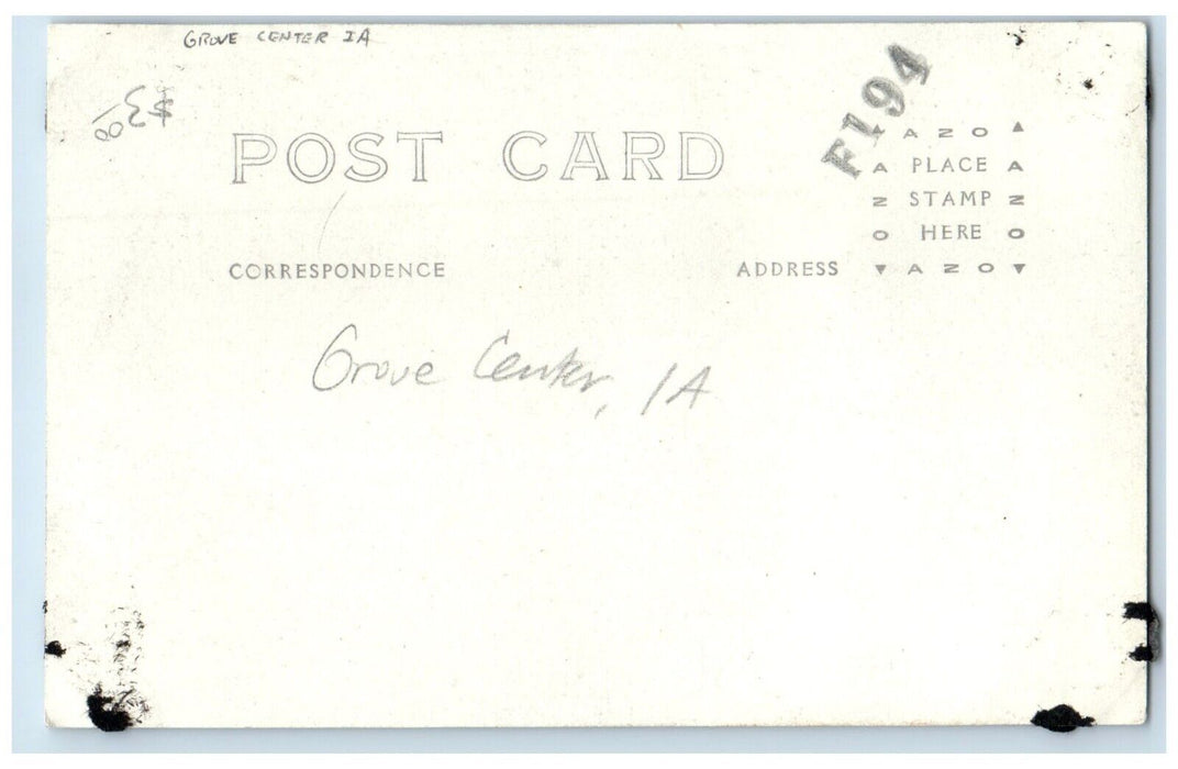 Cerro Gordo County Courthouse Mason City Grove Center Iowa RPPC Photo Postcard
